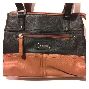Stone & Co Leather Black and Brown Purse